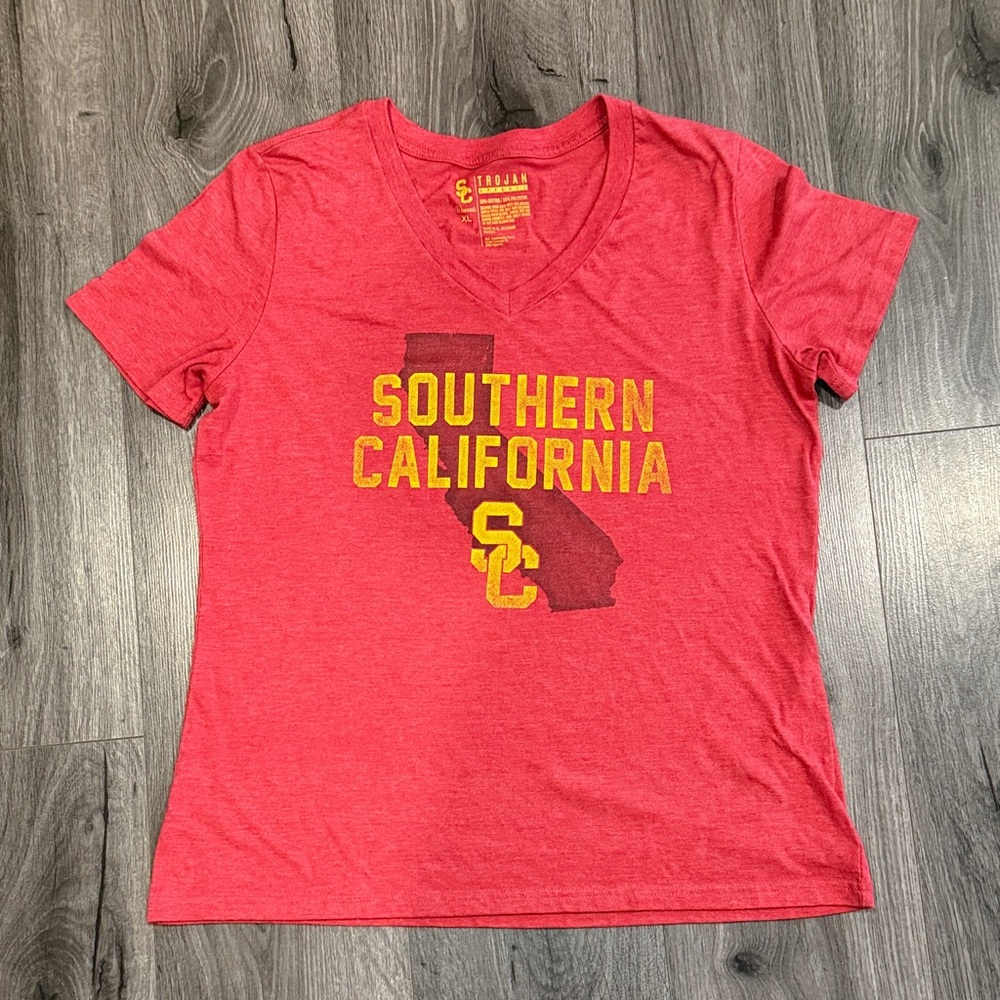 USC Red University Southern California Trojans Graphic T-Shirt